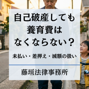 自己破産しても養育費はなくならない？未払い・差押え・減額の扱いを弁護士が解説
