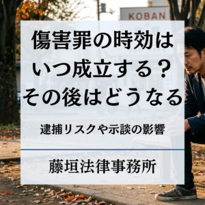 傷害罪の時効はいつ成立する？逮捕リスクや示談の影響を解説