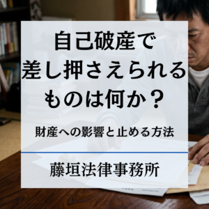 自己破産で差し押さえされるものとは？給料・預金・家への影響と止める方法を弁護士が解説