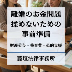 離婚のお金問題で揉めないための事前準備｜財産分与・養育費・公的支援まで網羅
